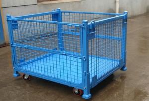 China Chinese Warehouse Collapsible Steel Wire Mesh Pallet Cage wholesale