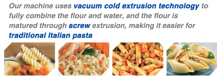 Low Energy High Speed Pasta Macaroni Wheat Flour Making Processing Machine for Home
