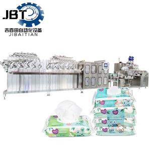 China Flexible Stainless Steel Wet Wipes Production Line With Customized Folding Styles wholesale