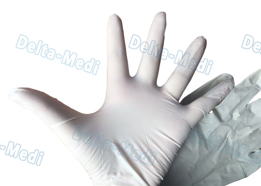 Natural Rubber Disposable Surgical Gloves Latex Examination 18g - 24g