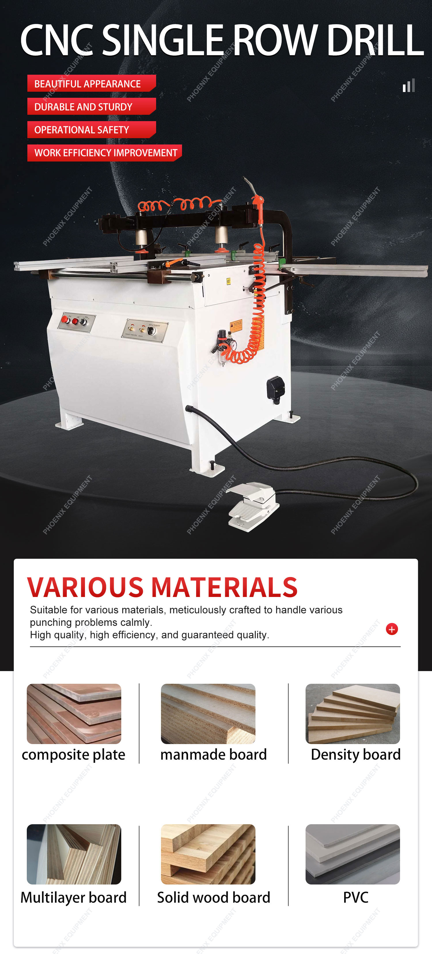 Accuracy MZ73211 Full Automatic CNC Wood Boring Holes Wooden Door Lock Hole Drilling Machine