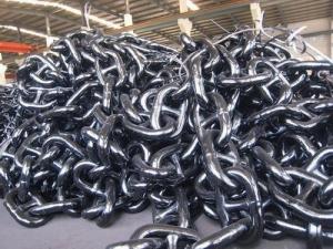 China U2 black tarred stud link anchor chain wholesale
