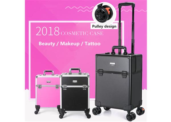 Aluminum Alloy Tattoo Accessories Case Tattoo Travel Box With Pink / Black /