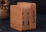 7800mAh Carved Wood Power Bank Customized Design Silk Screen Logo