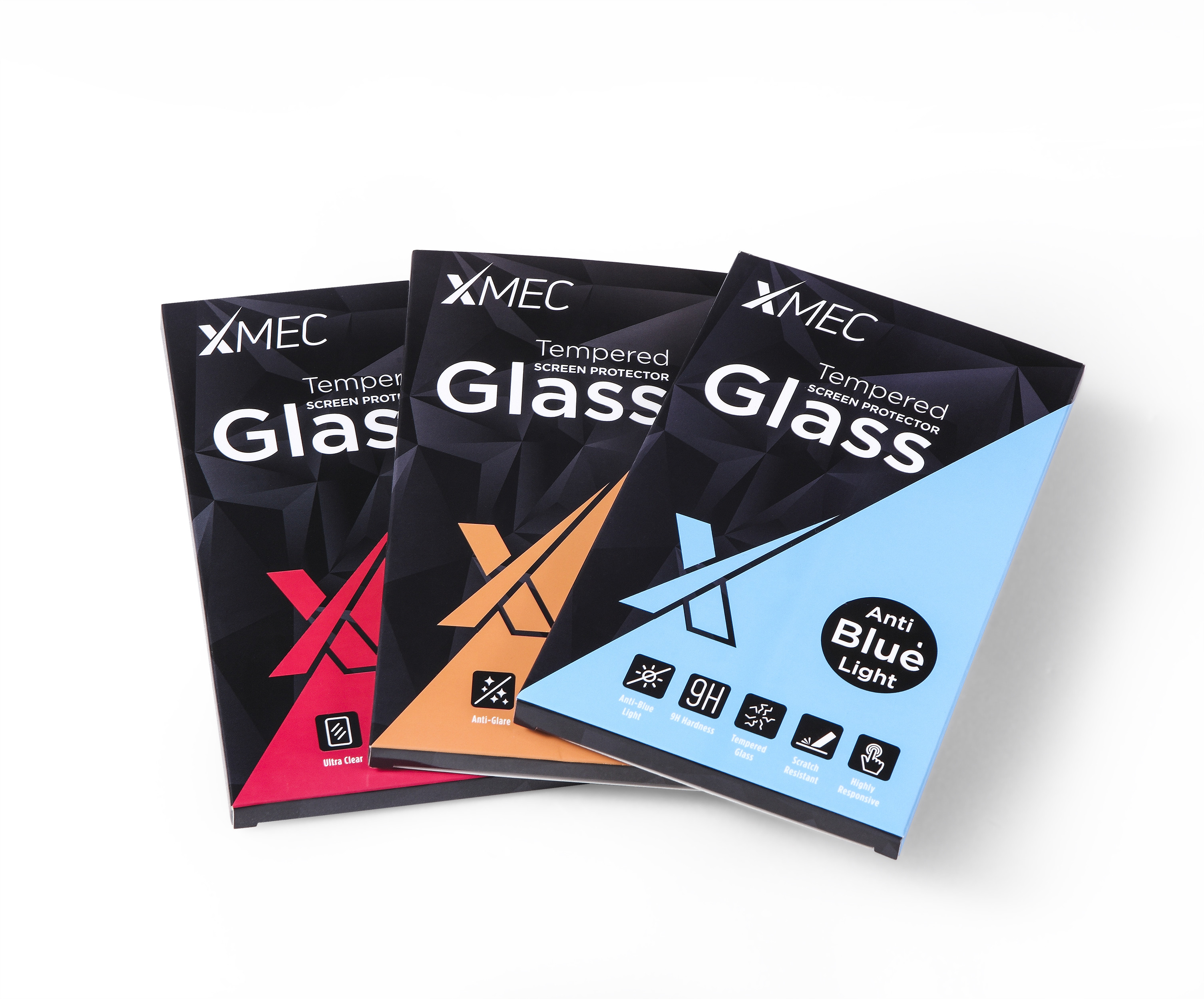 400gsm Paper Printed Carton Box For Tempered Screen Protector With Hanging Hole
