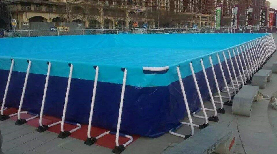 SGS 10M X 10M PVC Swimming Pool Metal Frame For Summer Inflatable