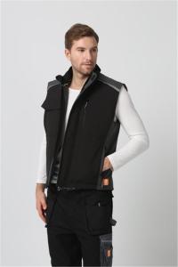 China OEM Breathable Water Repellent Clothing , 350gsm Black Winter Vest Mens wholesale