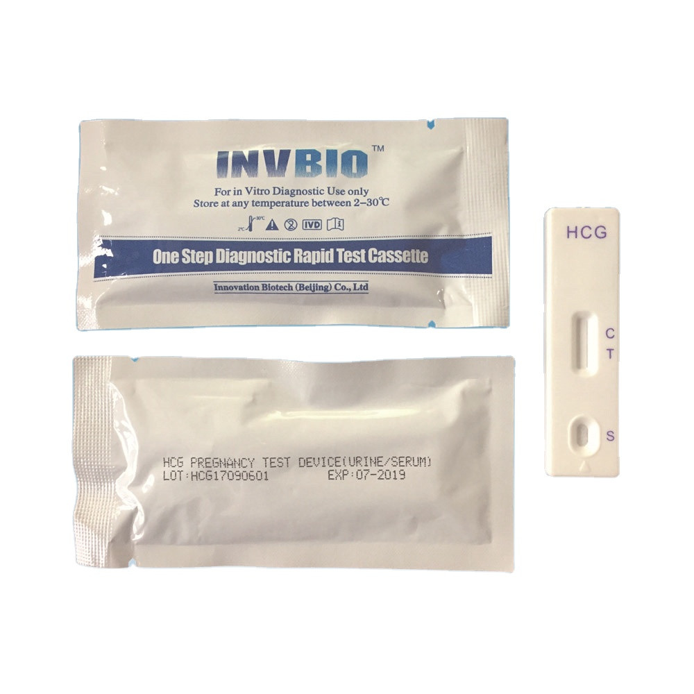 Invbio Ce Fda Fertility Test Kits Hcg Human Chorionic Gonadotropin Pregnancy Urine / Serum