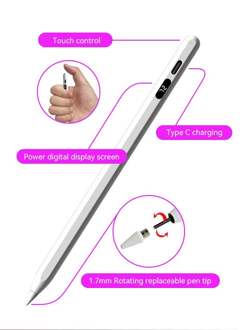Megnetic Absortion Universal Capacitive Pen 10 Hours Stylus Pen For IPad