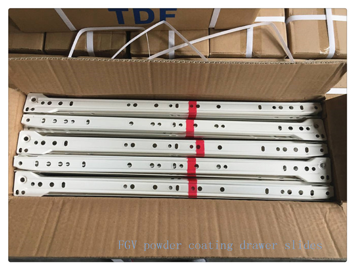Low Impaction Ball Bearing Drawer Runners , Dresser Drawer Slides Undermount For Cabinet Furniture Fitting