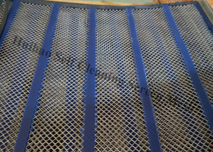 Carbon Steel Anti Clogging Mesh Screens , Manganese Self Cleaning Screen Mesh