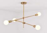 Glass Ball Sinple Style Living Room Modern LED Chandelier