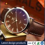 Wholesale PU Watch Round Dial Alloy Case Quartz Watch Fashion Watch Concise