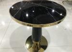 74cm Stainless Steel Coffee Table With Glass Top