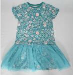 Cotton Spandex Pretty Baby Girl Dresses Mesh Layered Girl Cotton Dress