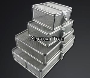 China Stainless Steel 304 Precision Cleaning Tray With Locked Cover For Hospital wholesale
