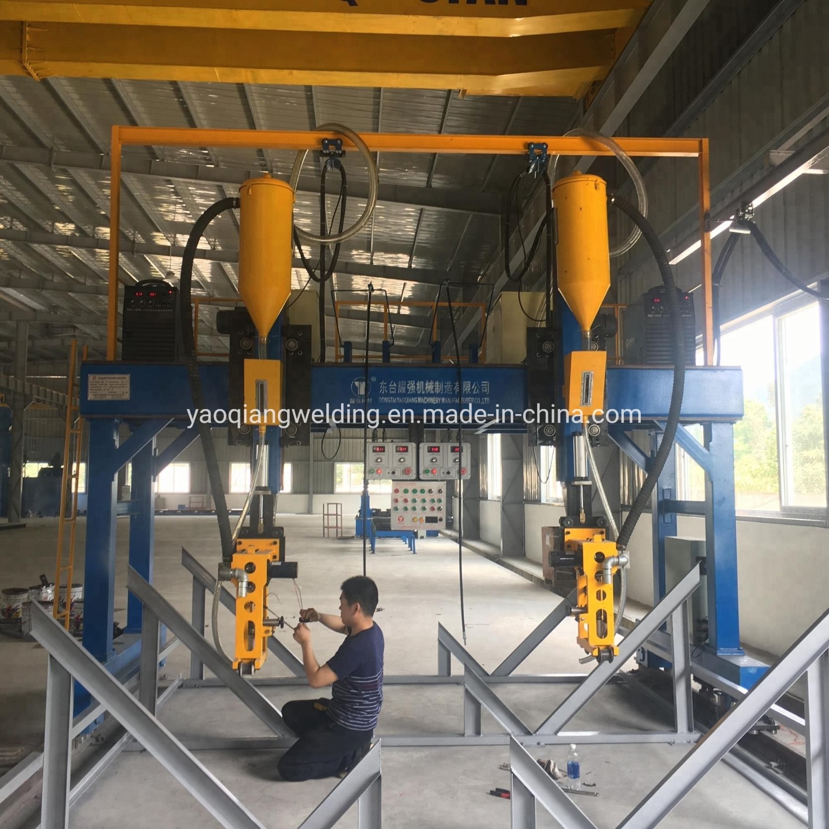 Gantry Type H Beam Steel Structure Welding Machine Submerged Arc Automatic
