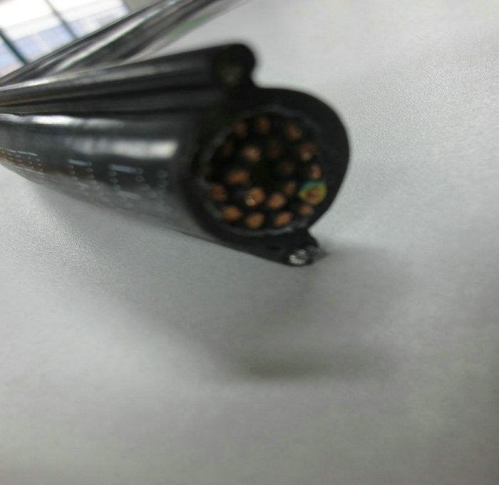 Round Pendant Control Cable with 1 Steel For Crane and Lifter RVV1G 14*1.25MM2