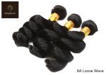 16inch Loose Wave Human Hair Bundles With Closure Shedding Free