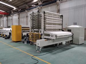 China Glue Laminated Embossing Kitchen Towel Toilet Paper Rewinding Machine wholesale