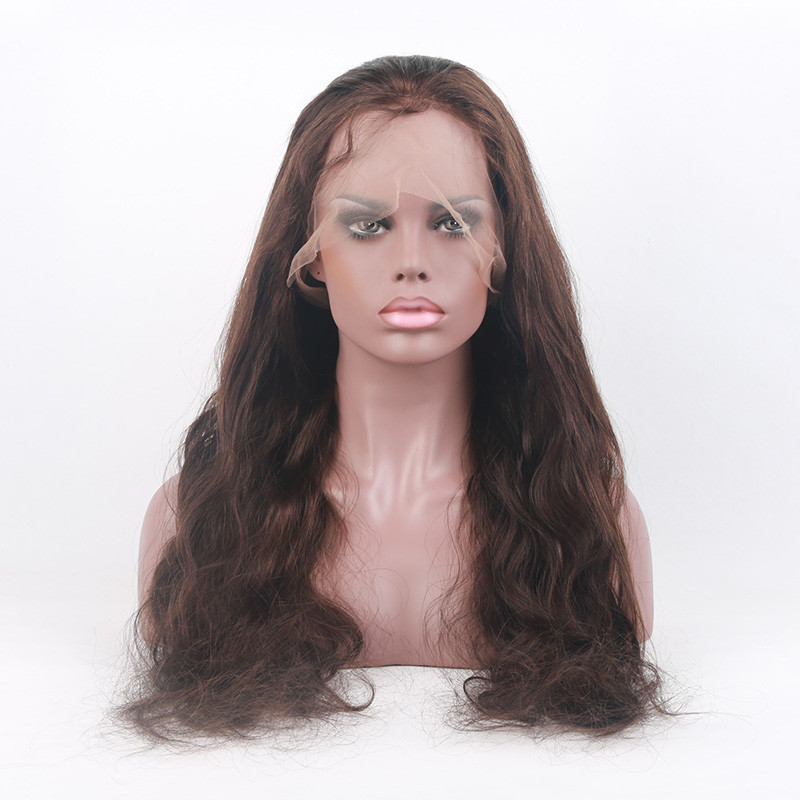 130% Density Body Wave Full Cuticle 20inch Glueless Full Lace Wig With Baby Hair