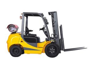 China 2 Ton Gasoline Powered Forklift LPG Dual Fuel 41kw 6000mm Lifting Height wholesale