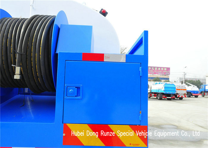 King Run High Pressure Sewer Jetter Truck For Sewer Drain Cleaning 4x2 / 4x4