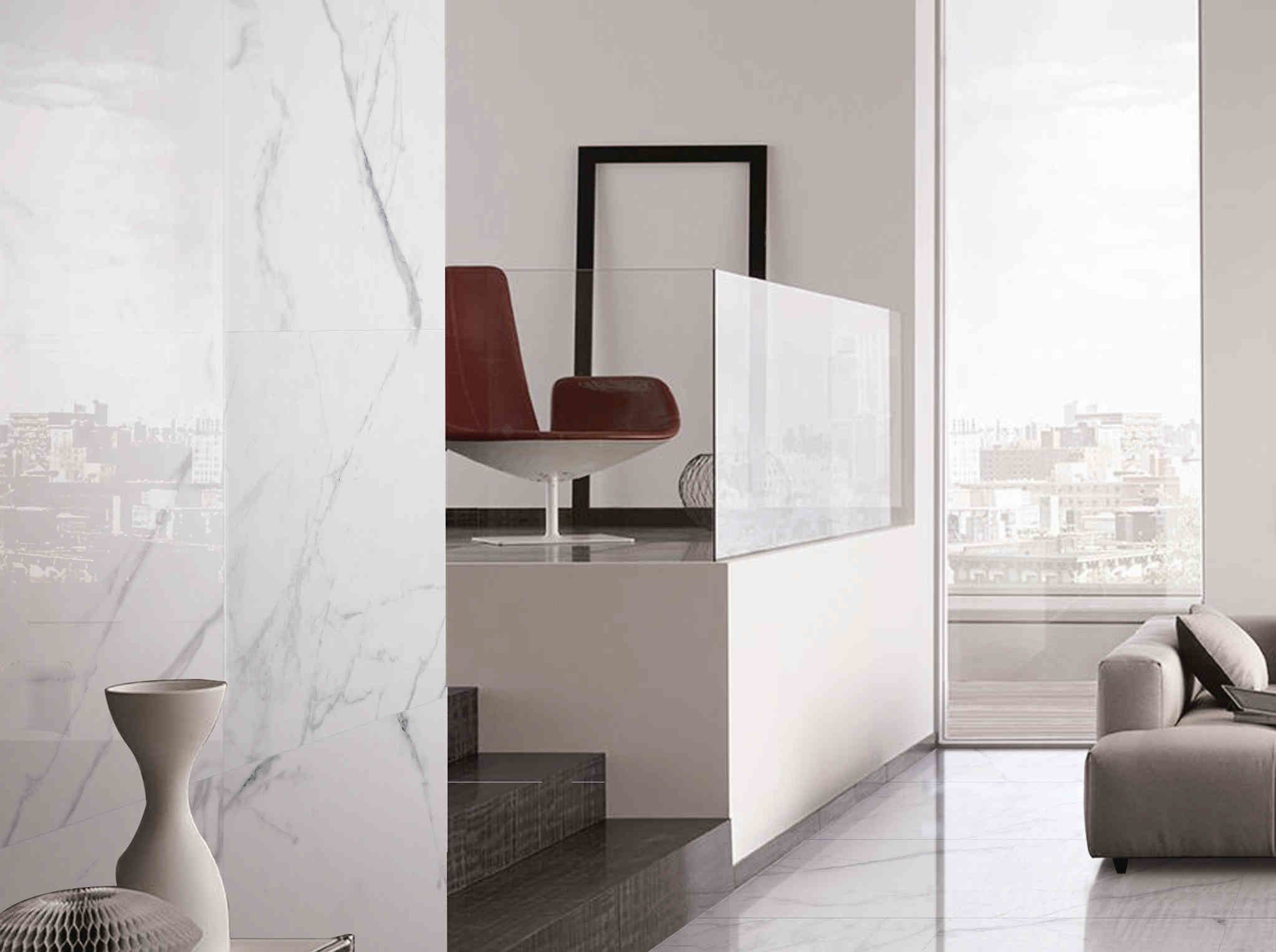 Modern Marble Effect Ceramic Floor Tiles Absorption Rate Less Than 0.05% 24x48 Porcelain Tile