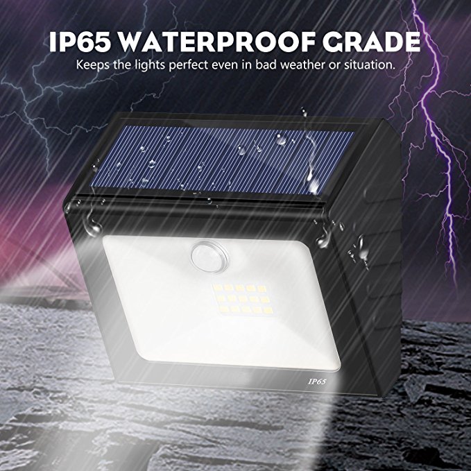 Portable 140lm Solar Motion Sensor Fence Lights / Ce FCC Solar Waterproof Wall Light