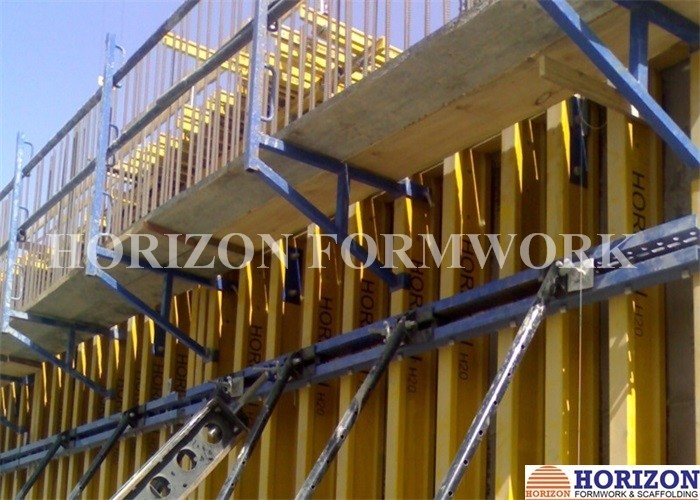High-Efficiency Wall Formwork Systems, Core Wall Formwork With Push-Pull Props