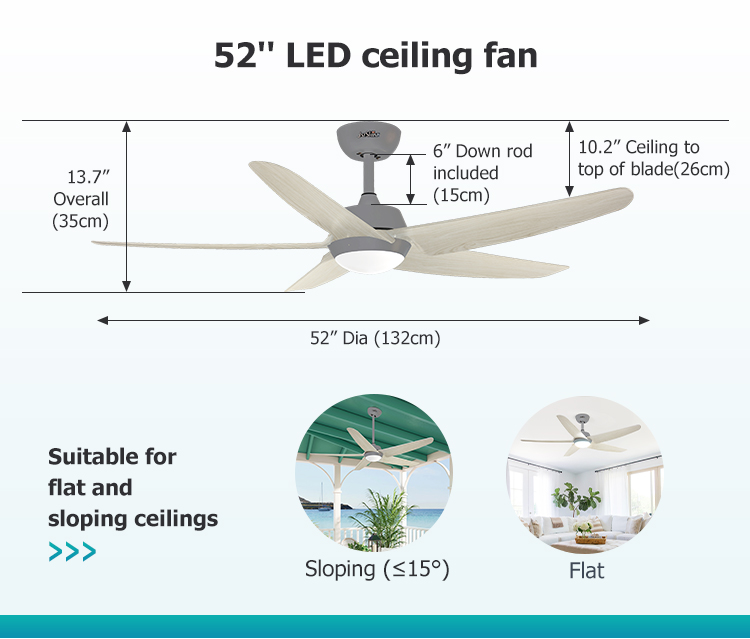 Upgrade Your Home with 1stshine LED Ceiling Fan Easy Installation and Memory Function