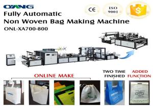 China 700 Model Automated Non Woven Bags Making Machine CE ISO Approval on sale