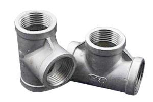 China Oil Threaded 316L Tee Stainless Steel Pipe Fittings wholesale