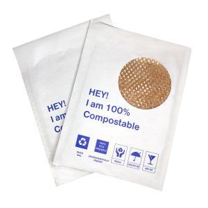 China FSC Kraft Paper Honeycomb Padded Mailer For Apparel Shipping wholesale
