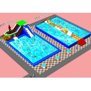 China Outside Kids  Inflatable Water Park With ASTM CE UL Certificate on sale