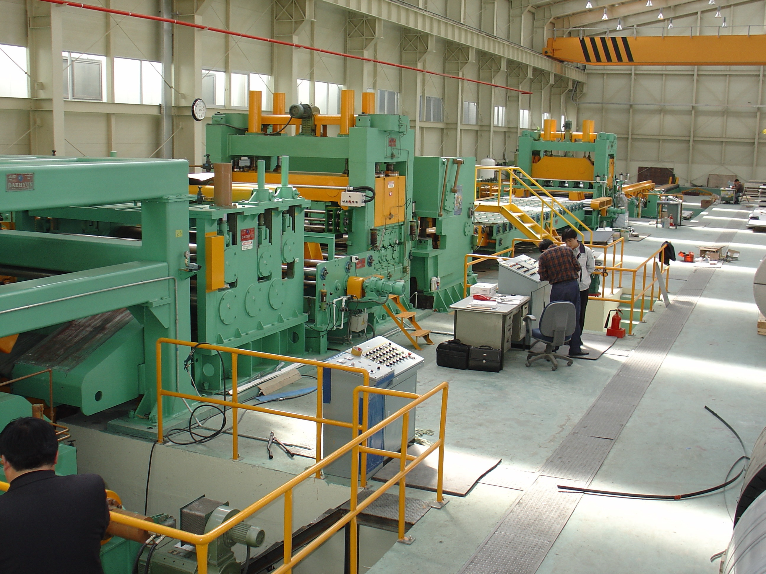 Video Outgoing-Inspection Sheet Metal Uncoiling and Leveling Shearing Production Line