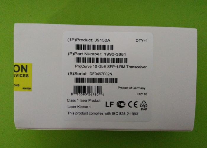 J9152A Fiber Interface Module X132 10-GBE 1310nm 220M SFP+ Package LRM