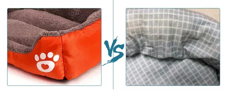 Polyester Pet Crate Bed Sofa Solid Plush Dog Bed