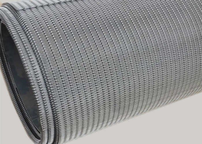PVC Colored Powder Coating Decorative Wire Mesh , 3D Wall Architectural Woven Mesh