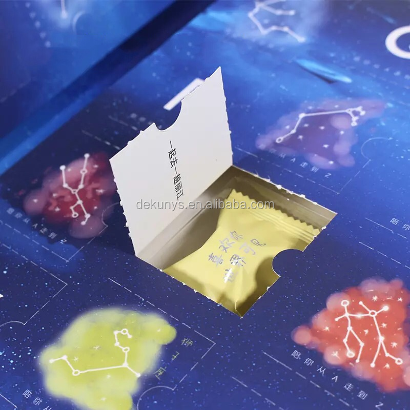 Matte/Glossy Lamination Custom Chocolate Advent Calendar Packaging Box for Christmas