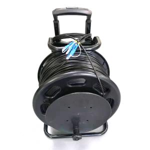 China Portable Fiber Optic Cable Reel With SC/LC/FC Connector 2/4/6/8/12 Cores wholesale