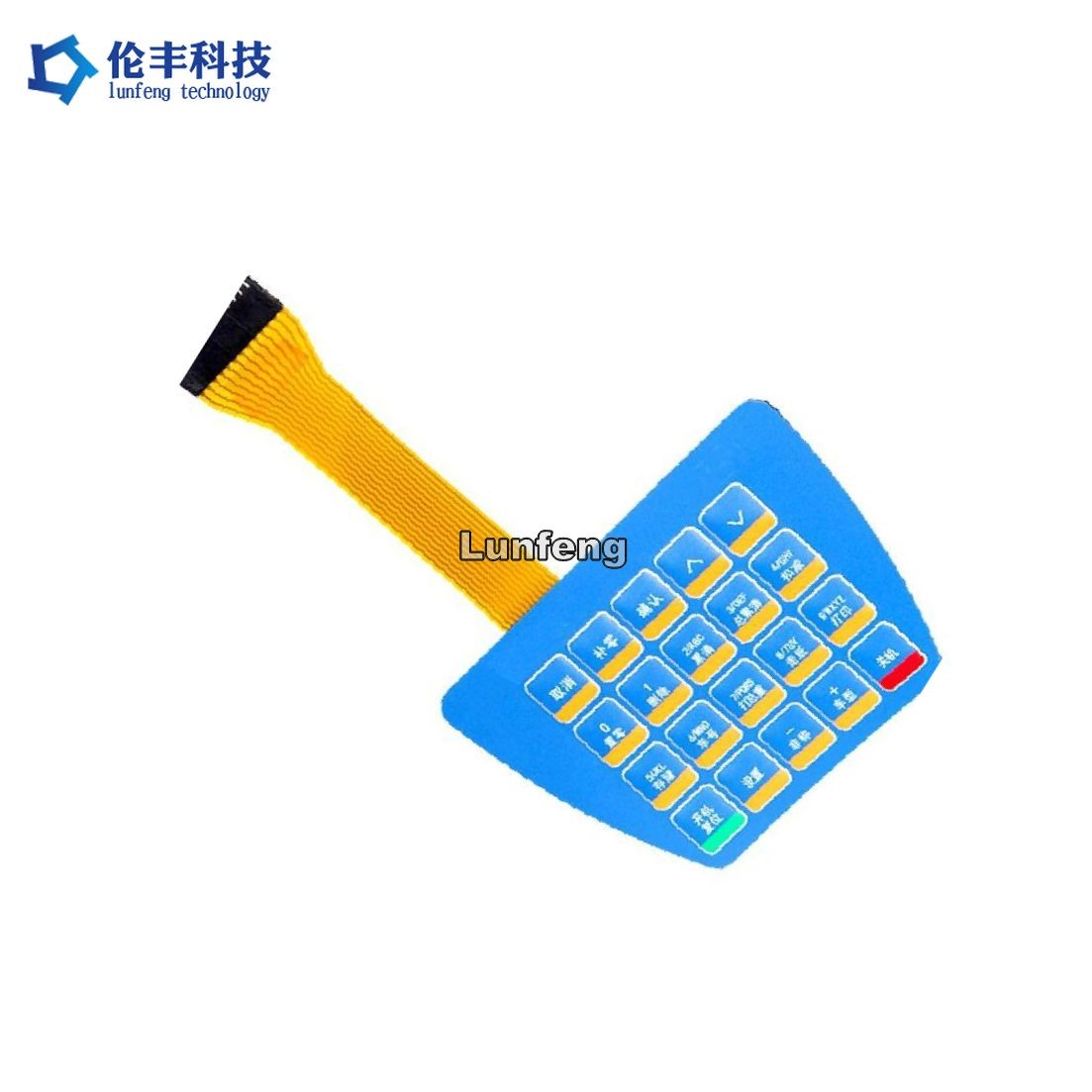 Waterproof IP67 FPC Membrane Switch Custom Matte Surface 2.54mm Connector