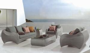 China outdoor furniture wicker beach sofa-10008 wholesale