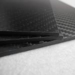Professional black carbon fiber plate good heat resistance custom