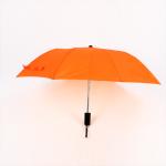 Orange Collapsible Golf Umbrella , Lady Fashion Windproof 2 Fold Umbrella