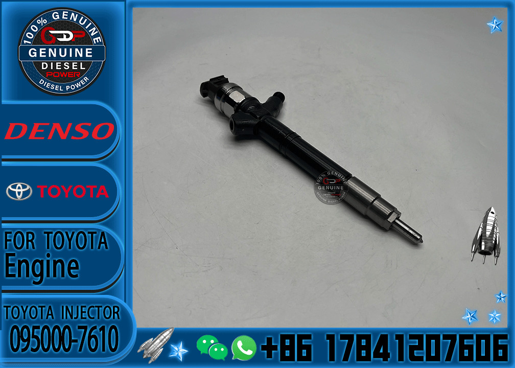Common Rail Injector 095000-7250 095000-7600 095000-7610 For 1VD Diesel Nozzle