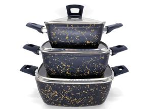 China Recyclable Kitchen Cooking 3.0mm Non Stick Soup Pot wholesale