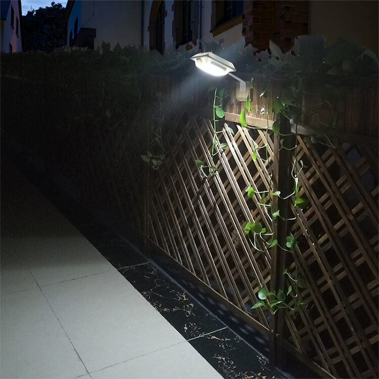 Outdoor Wall Mounted Solar Garden Light with PIR Motion Sensor and 300lm Luminous Flux