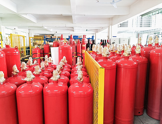 Fm200 Gas Fire Suppression System 120L FM200 Fire Extinguisher Gas Cylinder