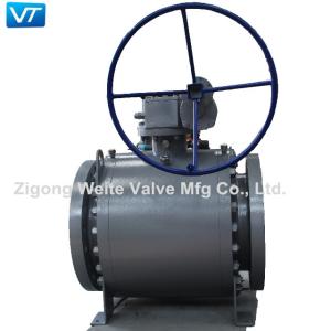 China Forged Top Entry Trunnion Mounted Ball Valve 300 LB LF2 ISO17292 wholesale